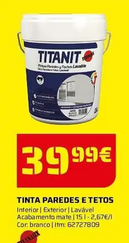 Bricomarché Tinta paredes e tetos promoção