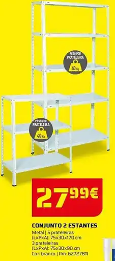Bricomarché Conjunto 2 estantes promoção