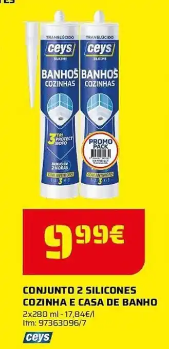 Bricomarché Conjunto 2 silicones cozinha e casa de banho promoção