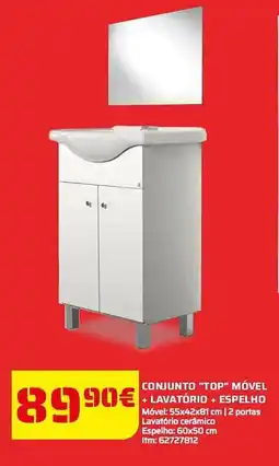 Bricomarché Conjunto "top" móvel +lavatório + espelho promoção