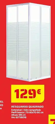 Bricomarché Resguardo quadrado promoção