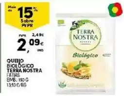 Continente Queijo biológico terra nostra promoção