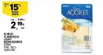 Continente Queijo flamengo light nova açores promoção
