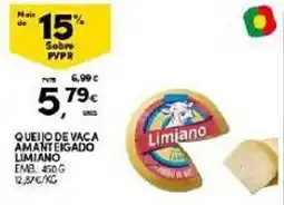 Continente Queijo de vaca amanteigado limiano promoção