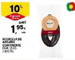 Continente Morcela de arganil continente promoção