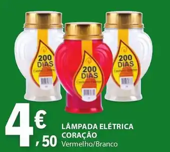 Lâmpada elétrica coração