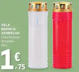 E.Leclerc Vela branca/ vermelha promoção