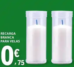 E.Leclerc Recarga branca para velas promoção