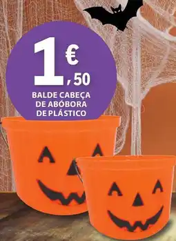 E.Leclerc Balde cabeça de abóbora de plástico promoção