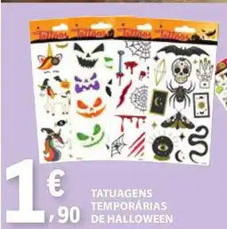 E.Leclerc Tatuagens temporárias de halloween promoção