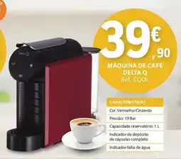 E.Leclerc Máquina de café delta q promoção