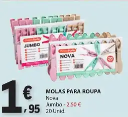 E.Leclerc Molas para roupa promoção