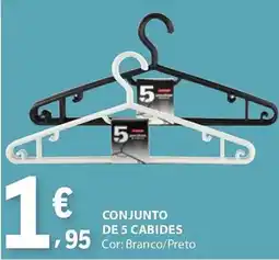 E.Leclerc Conjunto de 5 cabides promoção