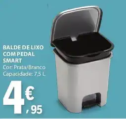 E.Leclerc Balde de lixo com pedal smart promoção