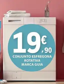 E.Leclerc Conjunto esfregona rotativa marca guia promoção