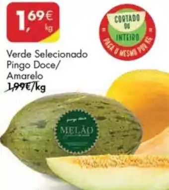 Pingo Doce Melão Verde Seleccionado Pingo Doce/Amarelo promoção