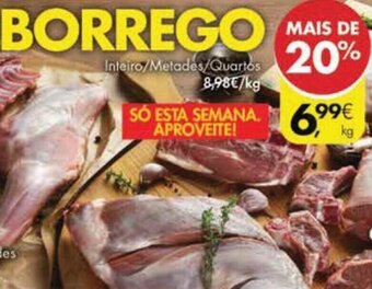 Pingo Doce Borrego Inteiro/Metadés/Quartos promoção
