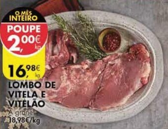 Pingo Doce Lombo de Vitela e Vitelão promoção