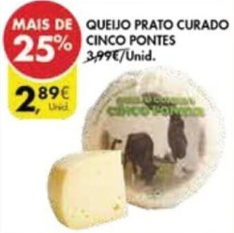 Pingo Doce Queijo Prato Curado Cinco Pontes promoção