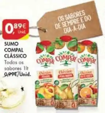 Pingo Doce Sumo Compal Clássico1lt promoção