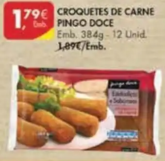 Pingo Doce Croquetes de Carne Pingo Doce 384g - 12 Unid promoção