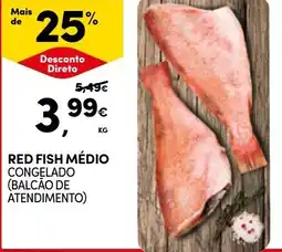 Continente Red fish médio promoção