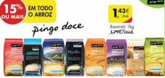 Pingo Doce Arroz Basmati 1kg promoção