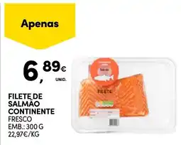 Continente Filete de salmao continente fresco promoção
