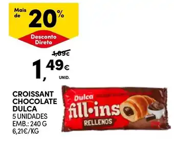Continente Croissant chocolate dulca promoção