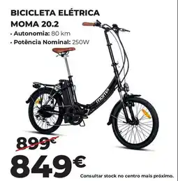 Feu Vert Bicicleta elétrica moma 20.2 promoção