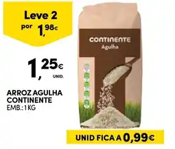 Continente Arroz agulha continente promoção