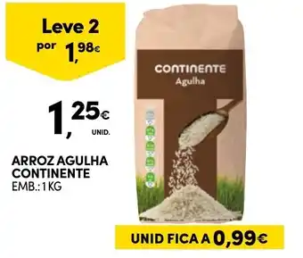 Continente Arroz agulha continente promoção