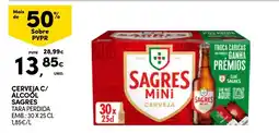 Continente Cerveja c/ alcoól sagres promoção