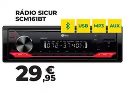 Feu Vert Rádio sicur scm161bt promoção
