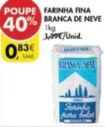 Pingo Doce Farinha Fina Branca de Neve 1kg promoção