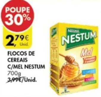 Pingo Doce Flocos de Cereais c/Mel Nestum 700g promoção