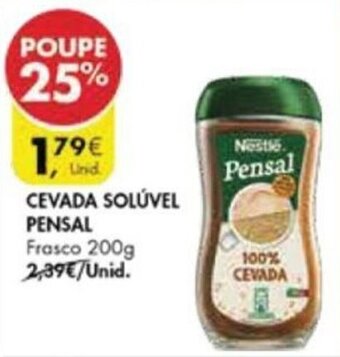 Pingo Doce Cevada Solúvel Pensal 200g promoção