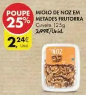 Pingo Doce Miolo de Noz em Metades Frutorra 125g promoção