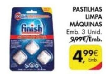 Pingo Doce Pastilhas Limpa Máquinas Finish 3 Unid promoção