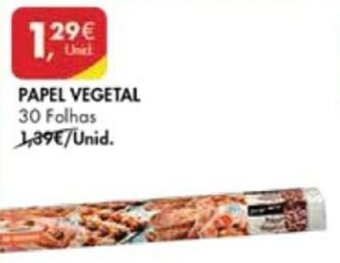 Pingo Doce Papel Vegetal 30 folhas promoção