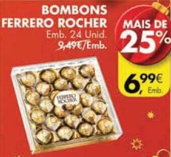 Pingo Doce Bombons Ferrero Rocher 24 unid promoção