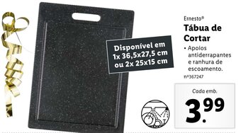 Lidl Ernesto Tábua de Cortar promoção