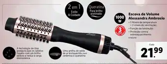 Lidl Escova de Volume Alessandra Ambrosio 1000w promoção