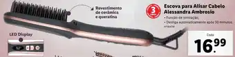 Lidl Escova para Alisar Cabelo Alessandra Ambrosio promoção