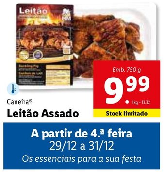 Lidl Caneira Leitão Assado 750g promoção