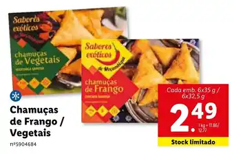 Chamuças de Frango/Vegetais 6x35g/6x32.5g