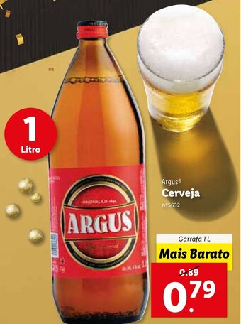 Lidl Argus Cerveja 1L promoção