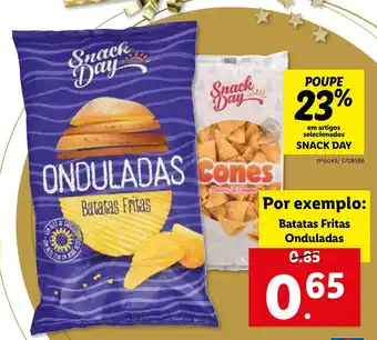 Lidl Snack Day Batatas Fritas Onduladas promoção