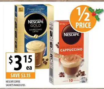 Lidl Nescafe Coffee Sachets Range 8/10's promoção
