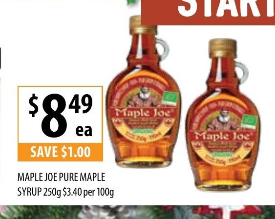 Promoção Maple Joe Pure Maple Syrup 250g em Lidl